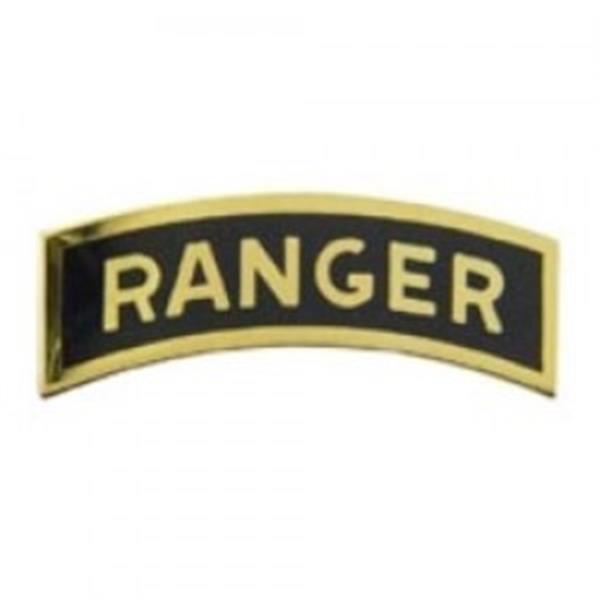 Ranger Tab Black Small Hat Pin