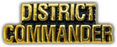 DISTRICT COMMANDER Small Hat Pin