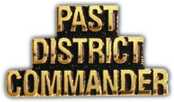 PAST DISTRICT COMMANDER Small Hat Pin