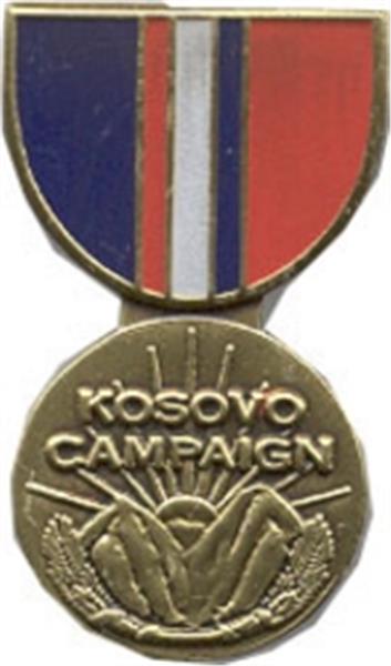 Kosovo Campaign Mini Medal Small Pin