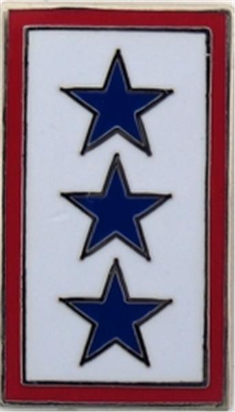 3 Blue Star Service Flag Small Hat Pin