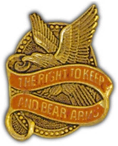 Right To Bear Arms Eagle Small Hat Pin