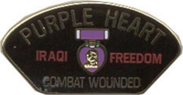 Iraq Purple Heart Small Hat Pin