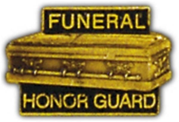 Funeral Honor Guard Casket Small Hat Pin