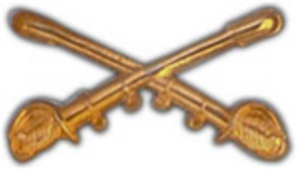 Crossed Cavalry Sabers Small Hat Pin