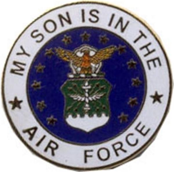 My USAF Son Small Hat Pin