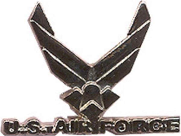 USAF Logo Silver Small Hat Pin