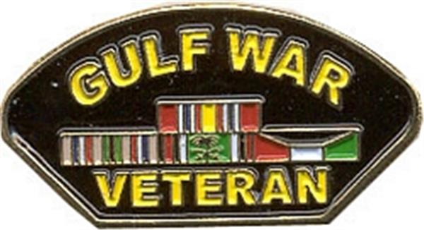 Gulf War Veteran Ribbons Small Hat Pin