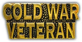 Cold War Veteran Letters Small Hat Pin