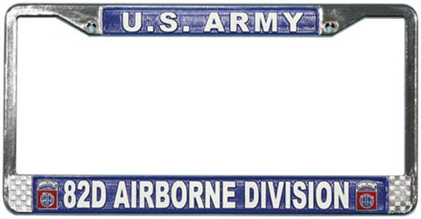 82ND AIRBORNE DIVISION License Plate Frame
