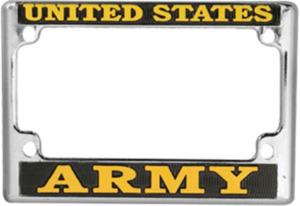 U.S. ARMY Motorcycle License Plate Frame - Metal