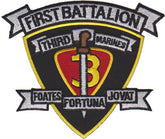 1st Battalion 3rd Marines USMC Patch