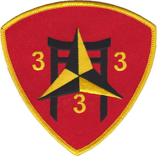 3rd Battalion 3rd Marines USMC Patch