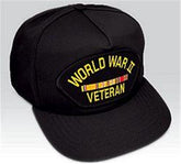 World War II Europe Veteran Black Ball Cap