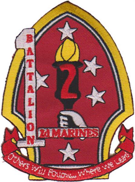 1st Battalion 2nd Marines USMC Patch