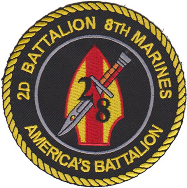 2nd Battalion 8th Marines USMC Patch
