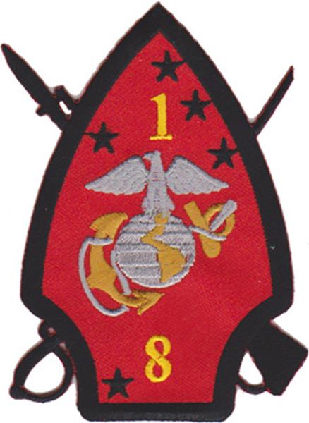 1st Battalion 8th Marines USMC Patch