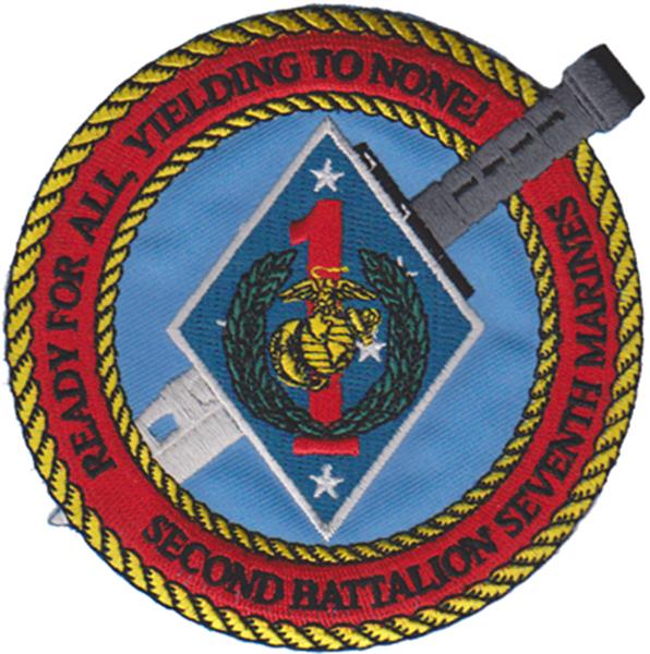 2nd Battalion 7th Marines USMC Patch
