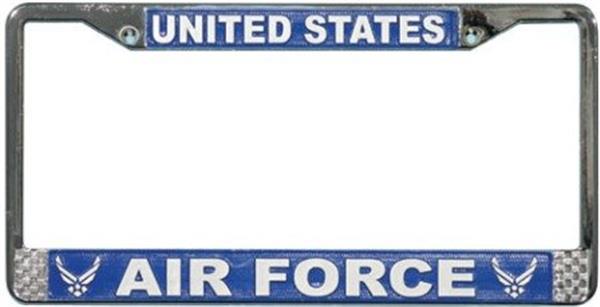 United States Air Force Wing Logo License Plate Frame - Metal