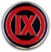 9th Corps Small Hat Pin