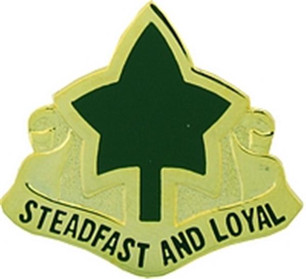 4th Division Steadfast And Loyal Small Hat Pin