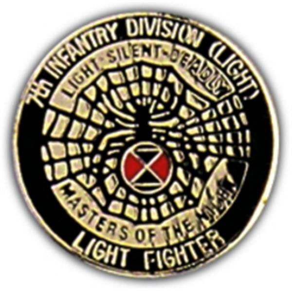 7th Light Infantry Small Hat Pin