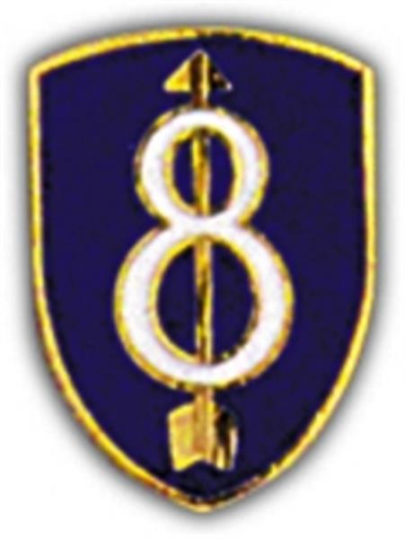 8th Division Small Hat Pin