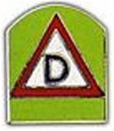 39th Division Small Hat Pin