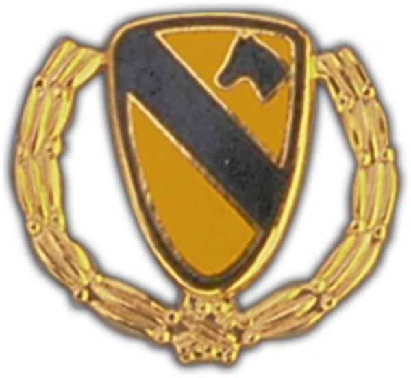 1st Cavalry Wreath Small Hat Pin