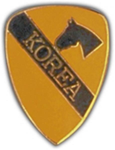 1st Cavalry Korea Small Hat Pin