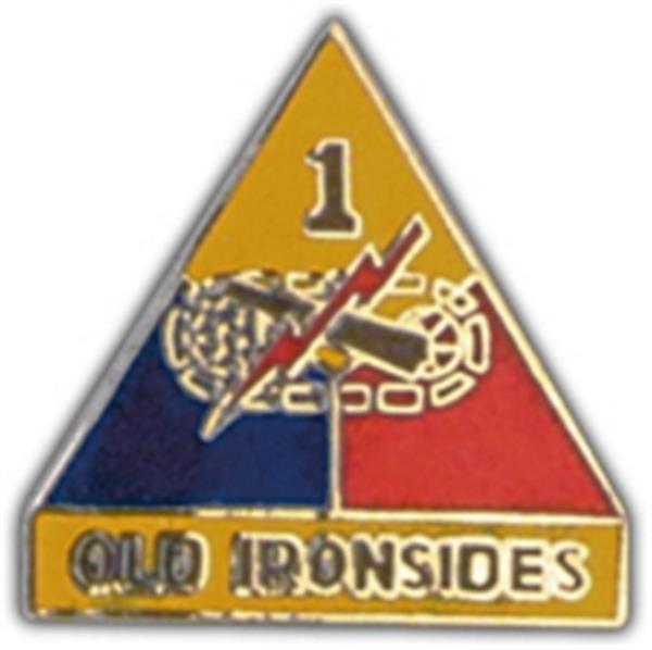 1st Armored Division Small Hat Pin