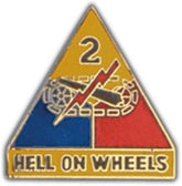2nd Armored Division Small Hat Pin