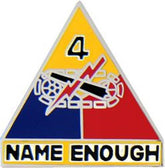 4th Armored Division Small Hat Pin