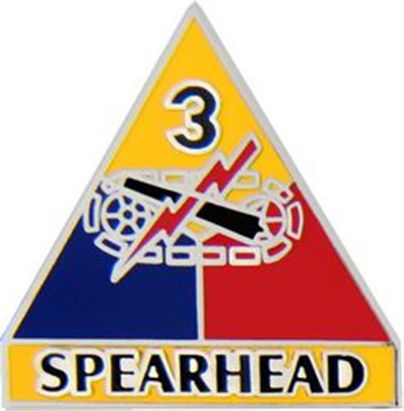 3rd Armored Division Small Hat Pin