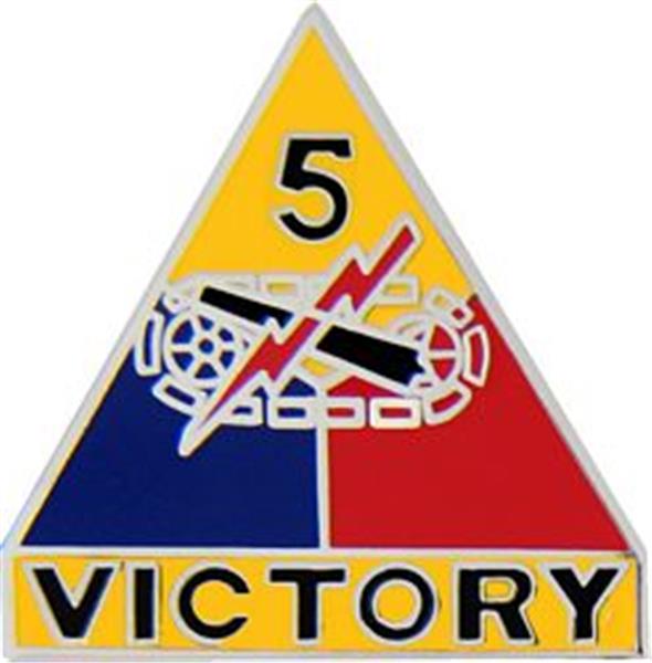 5th Armored Division Small Hat Pin