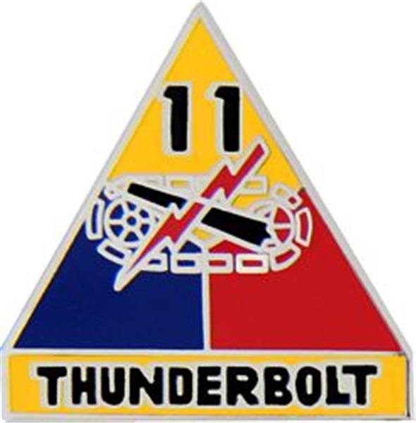 11th Armored Division Small Hat Pin