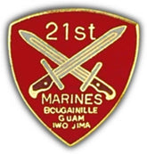 21st Marine RGT Small Hat Pin