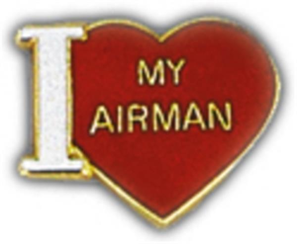 I Love My Airman Small Pin