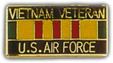 Vietnam Vet USAF Small Pin
