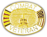 Combat Veteran Small Pin