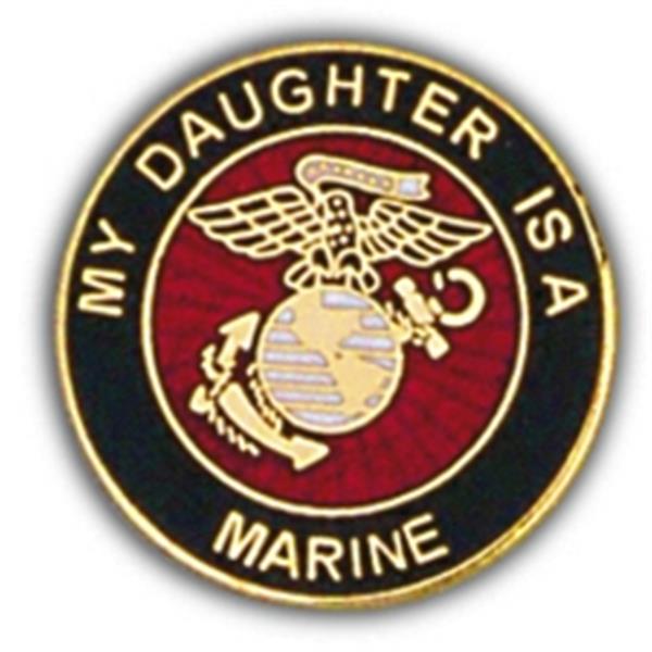 My Daughter is A Marine Small Hat Pin