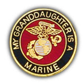 USMC Granddaughter Small Hat Pin