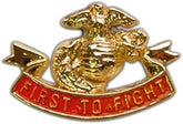 USMC First to Fight Small Pin