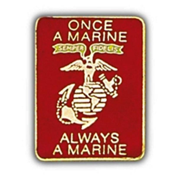Once A Marine Small Hat Pin