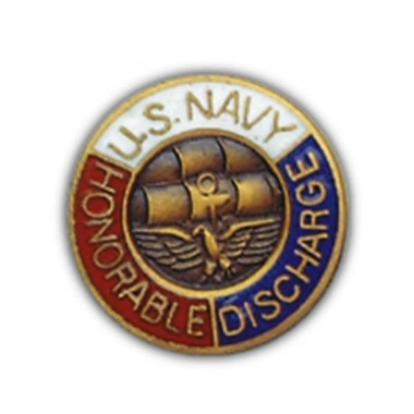 USN Honorable Discharge Small Pin