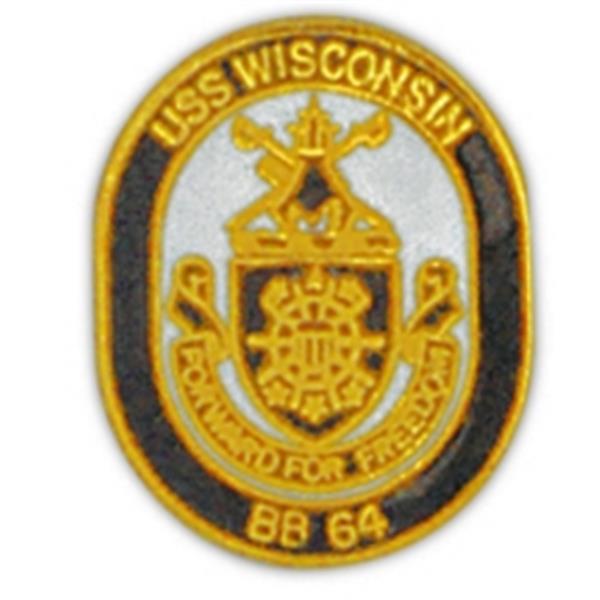 USS Wisconsin Small Pin