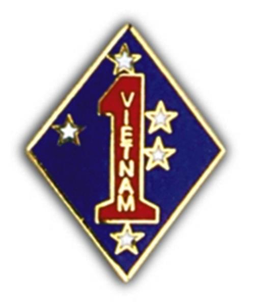 1st Marine Division Vietnam Small Hat Pin