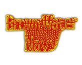 Brown Water Navy Script Small Pin