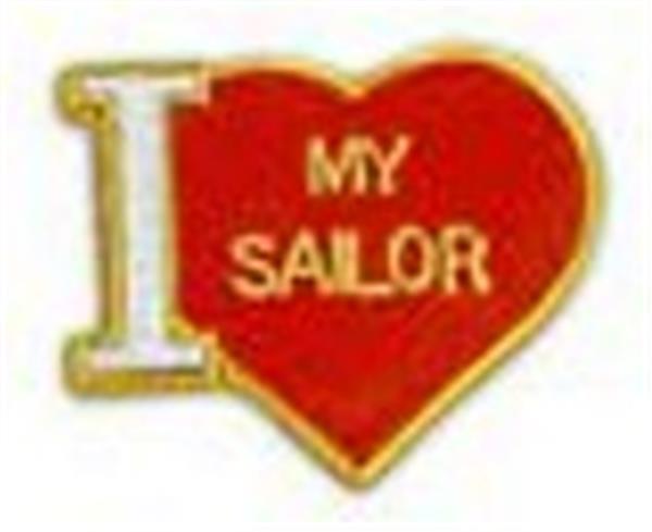 I Love My Sailor Small Pin