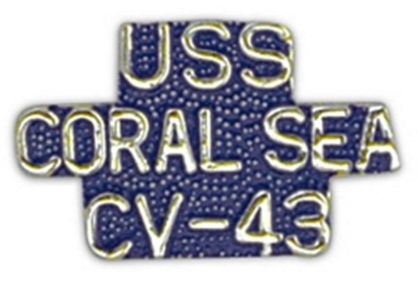 USS CORAL SEA CV-43 Small Pin